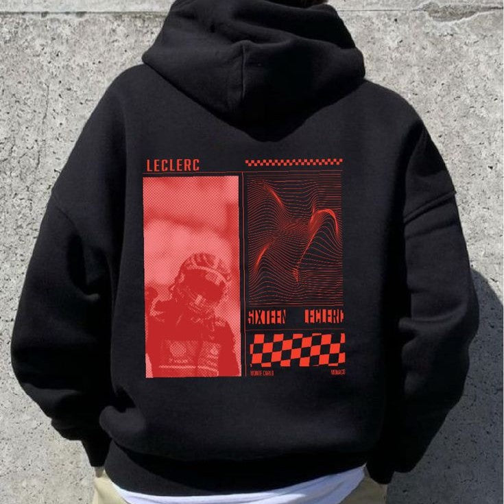 Leclerc Ferrari Oversized Hoodie – F1 Streetwear