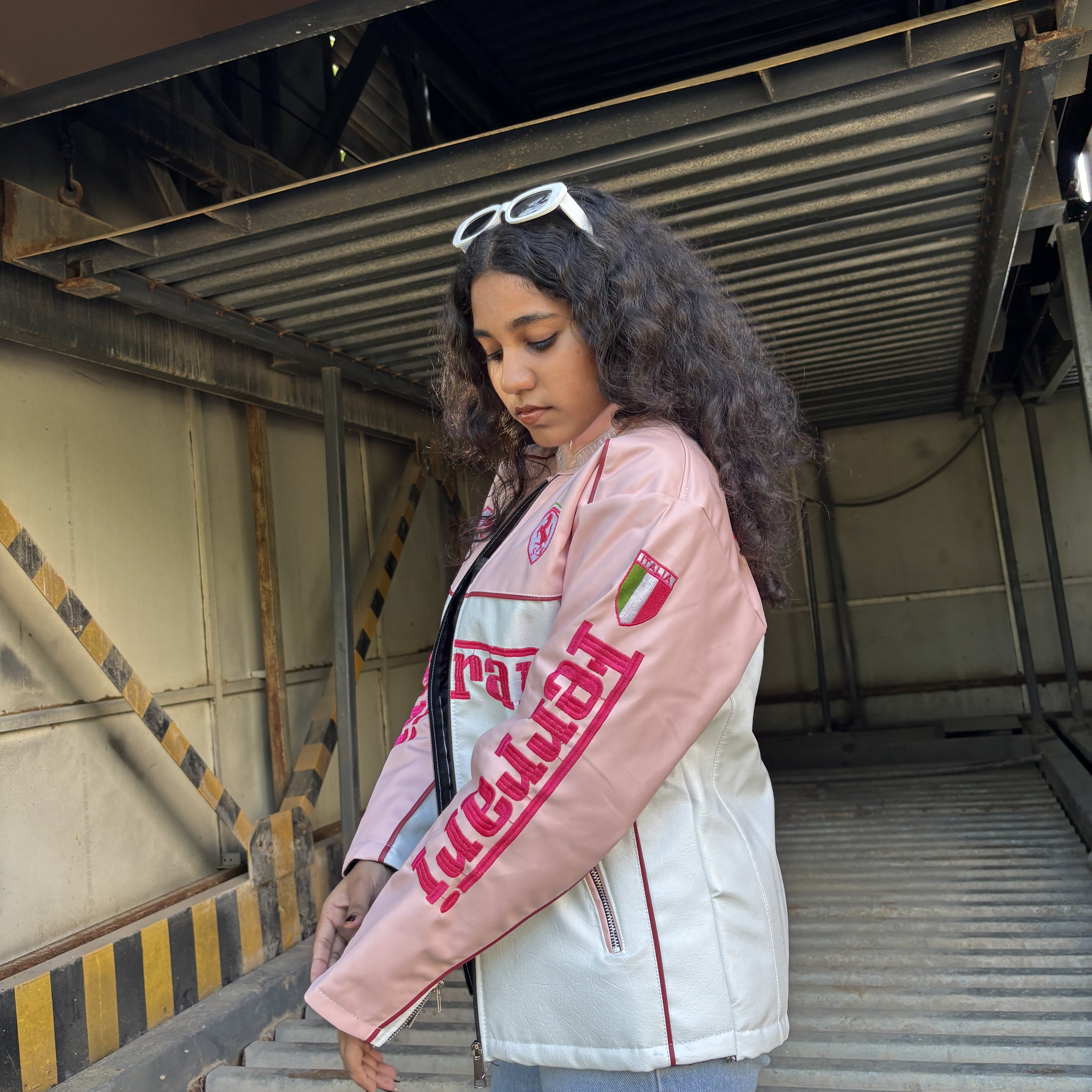 Pink Ferrari Jacket - Embroidered (Unisex)