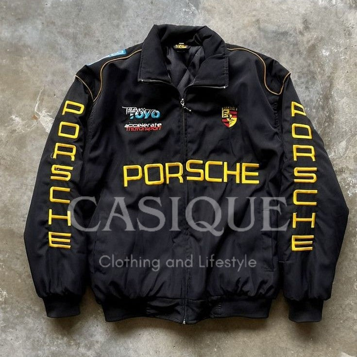 Porsche Premium Puffer Jacket - Embroidered (Unisex)