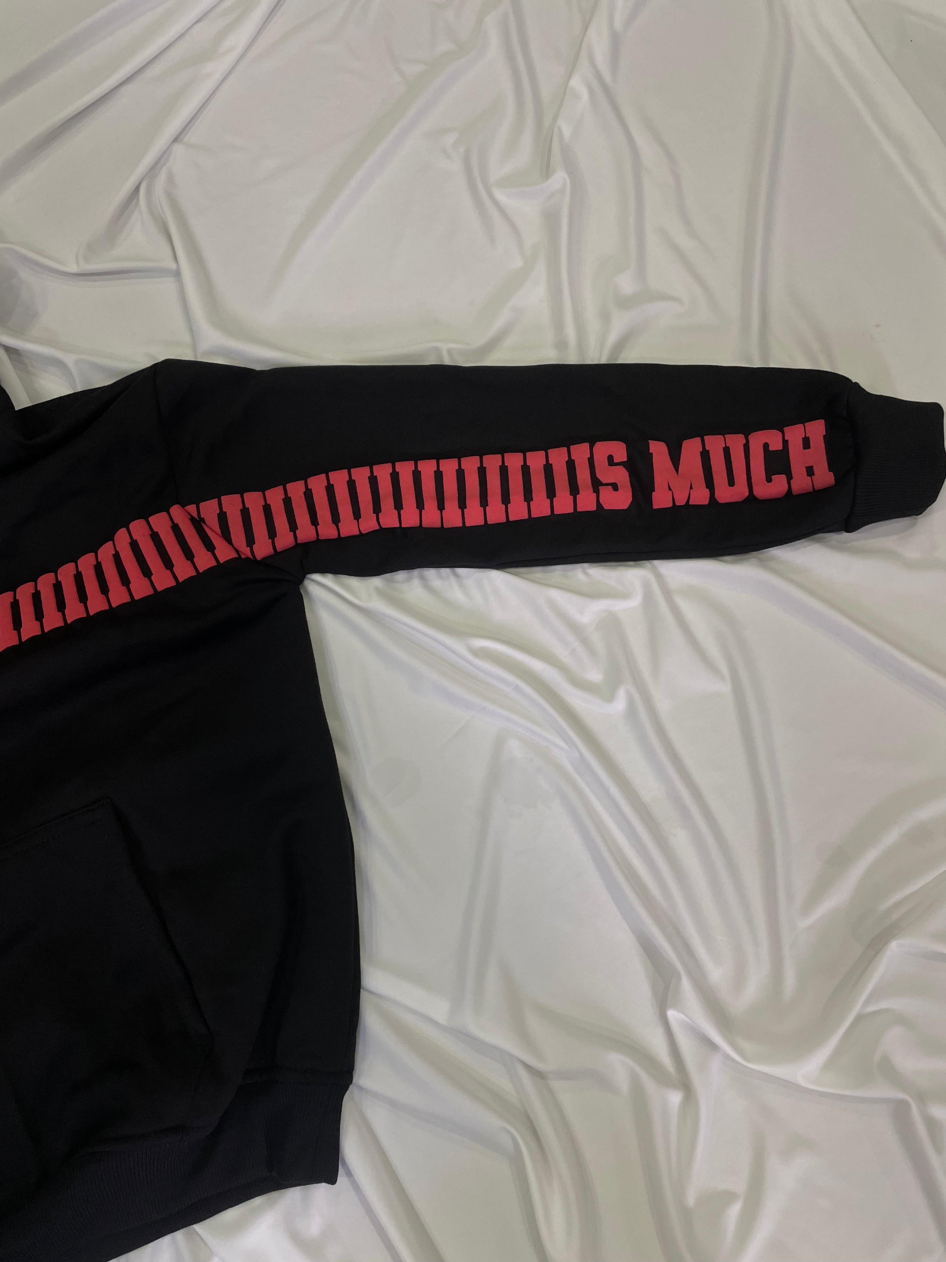 “I Love You This Much” Puff Print Hoodie – 280 GSM Premium Cotton