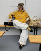 Chinese New Year Jacket | Mustard Yellow Tang Jacket with Knot Buttons