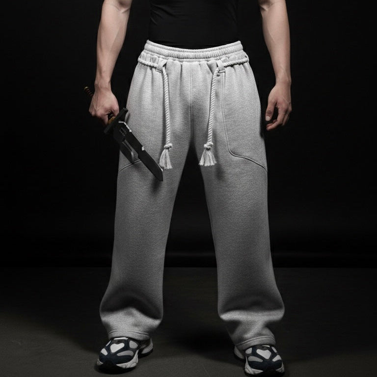 Toji Fushiguro JJK Inspired Oversized Sweatpants for Men – Anime Gym Athleisure Joggers, Heavyweight Streetwear Track Pants