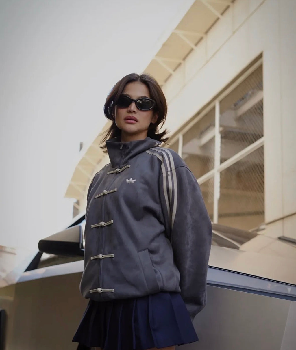 Chinese New Year Jacket | Grey Tang Jacket with Knot Buttons