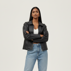 Classic Black Leather Jacket (Unisex)