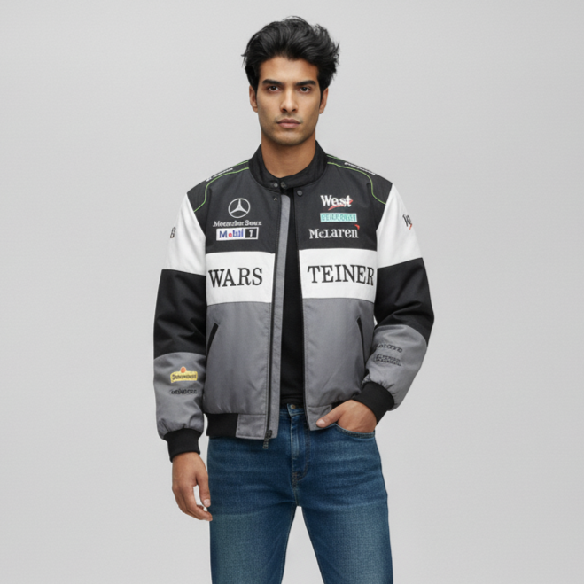 McLaren Mercedes Printed Racing Jacket (UNISEX)
