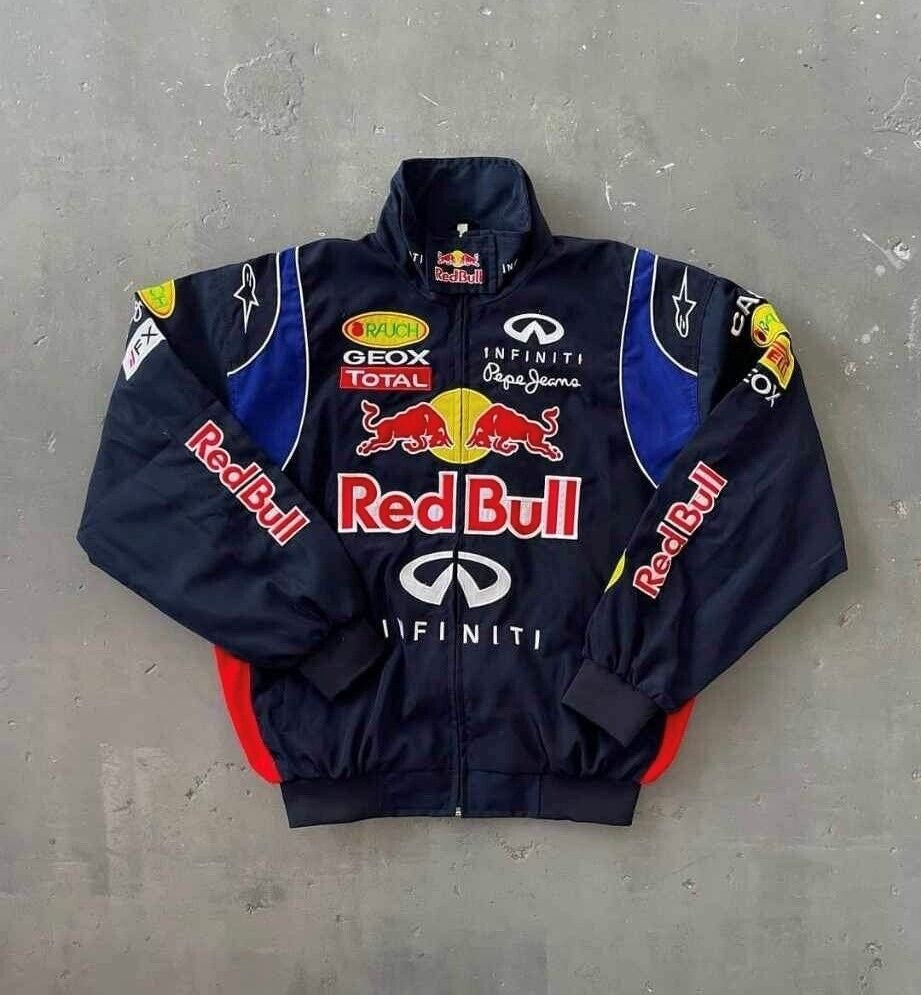 Red Bull Infiniti Racing Jacket – F1 Motorsport Puffer Jacket