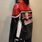 Red Bull Racing Vegan Leather Jacket – Premium Motorsport Style (Unisex)