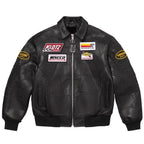 Supreme x Vanson Leathers "Spider-Man" Embroidered Leather Bomber – Black