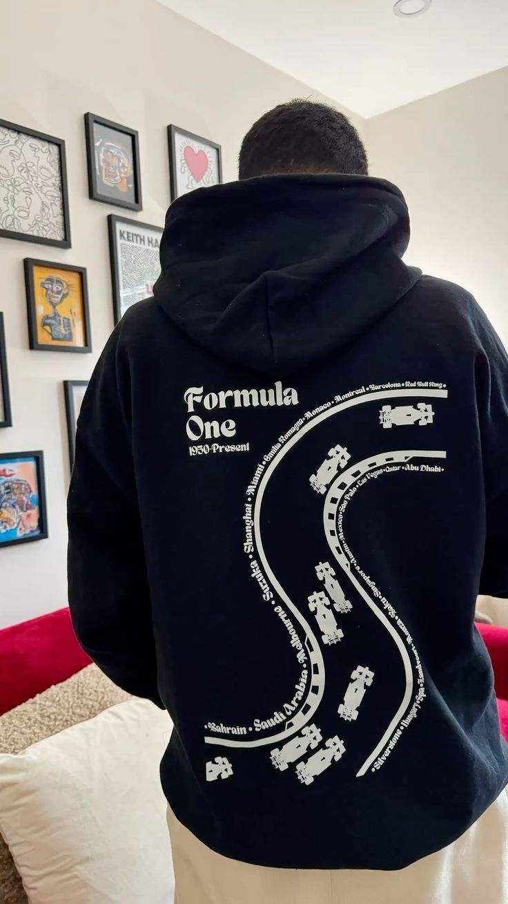 Formula One Oversized Hoodie – 1950-Present Racing Graphic