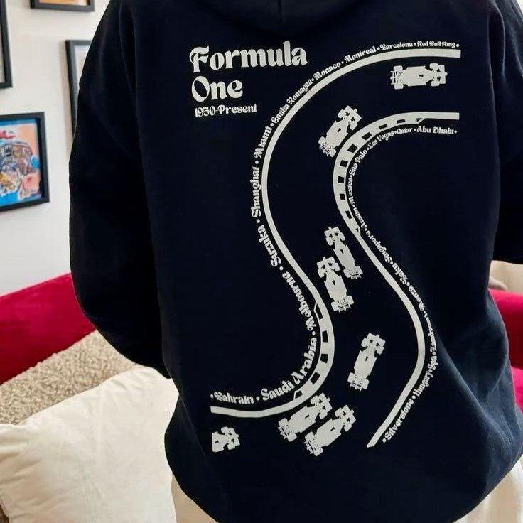 Formula One Oversized Hoodie – 1950-Present Racing Graphic