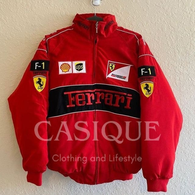Ferrari Red Bomber jacket - Embroidered (Unisex)