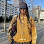 Chinese New Year Jacket | Mustard Yellow Tang Jacket with Knot Buttons