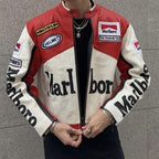 Marlboro Racing Leather Jacket – Vintage Motorsport Biker Jacket