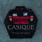Ferrari Black Jacket - Embroidered (Unisex)