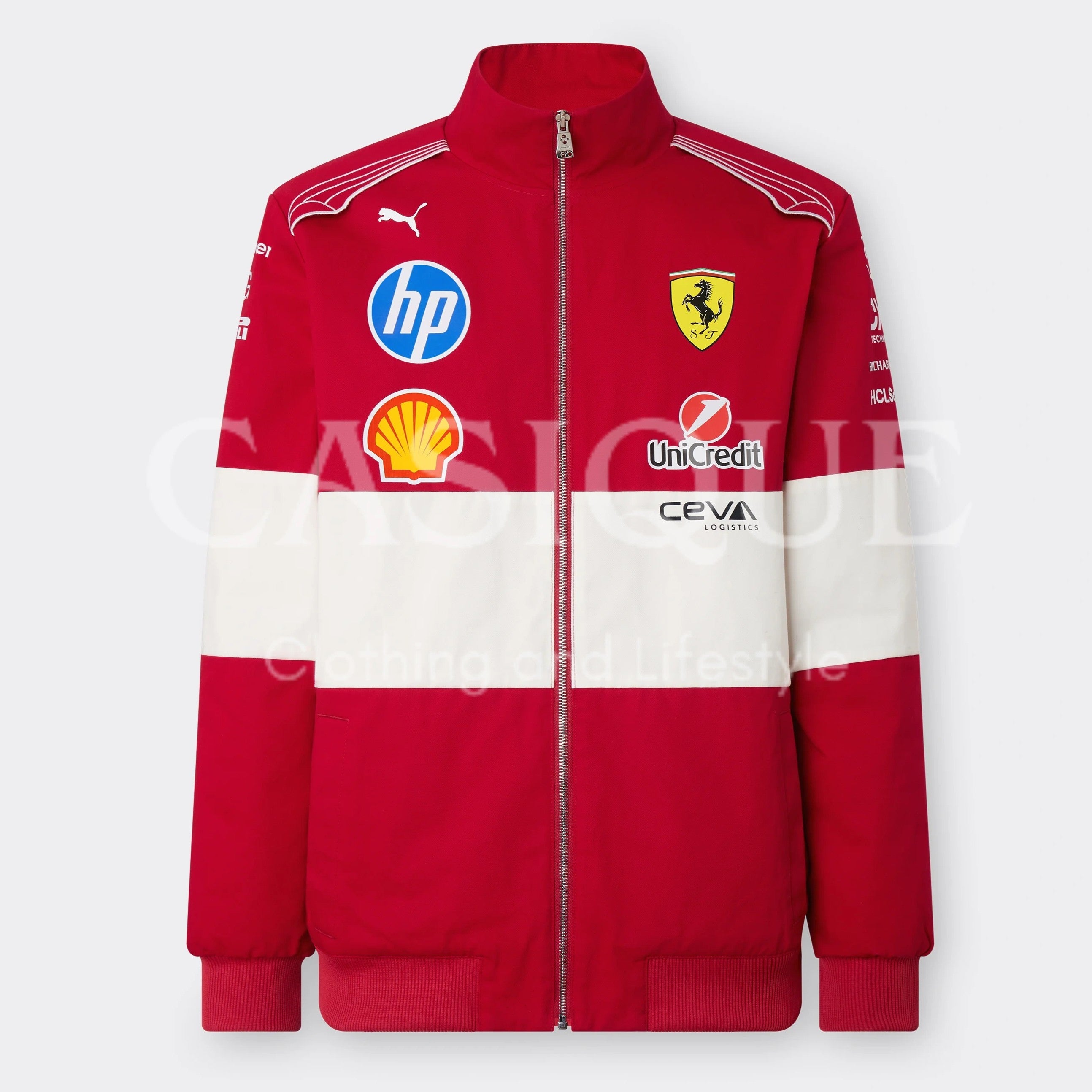Vintage Red and White Ferrari jacket by Casique - PREORDER (unisex)